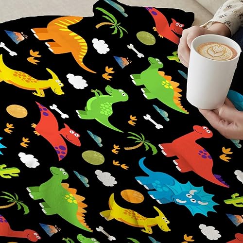 Miniatura 7 de Manta de dinosaurio, bonito regalo de dinosaurio para niños y niñas, amantes de los dinosaurios, adorable manta con patrón de dinosaurio, súper