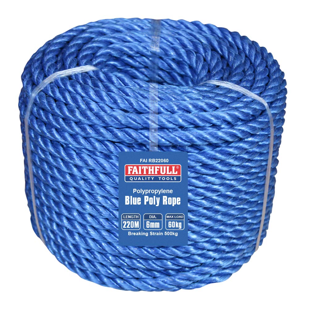 Faithfull - Blue corde Poly 6mm 220m - FAIRB22060