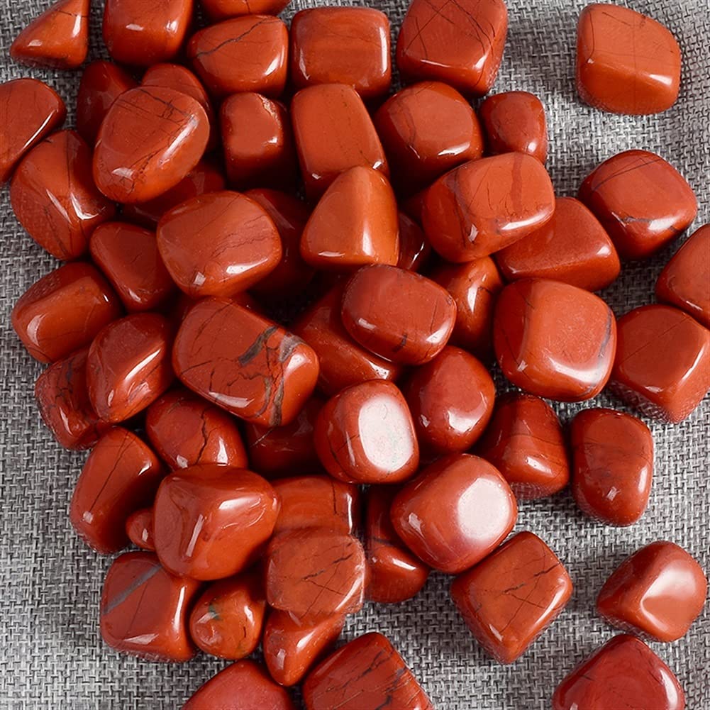 100g de Piedras Preciosas a Granel, Jaspe Rojo Natural, Cristal y Cuentas de Piedra caída for Cristales, fengshui, decoración del hogar, Adornos de Regalo