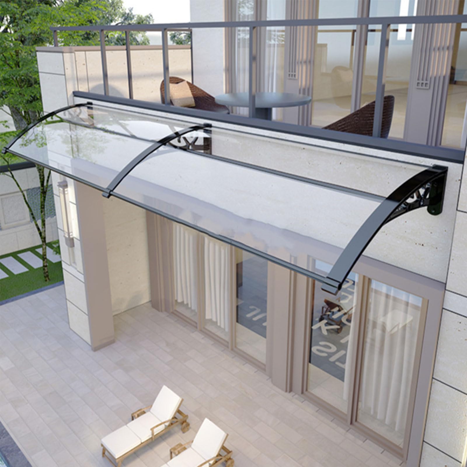Panneaux de toiture en polycarbonate transparent anti-UV pour serre et auvent