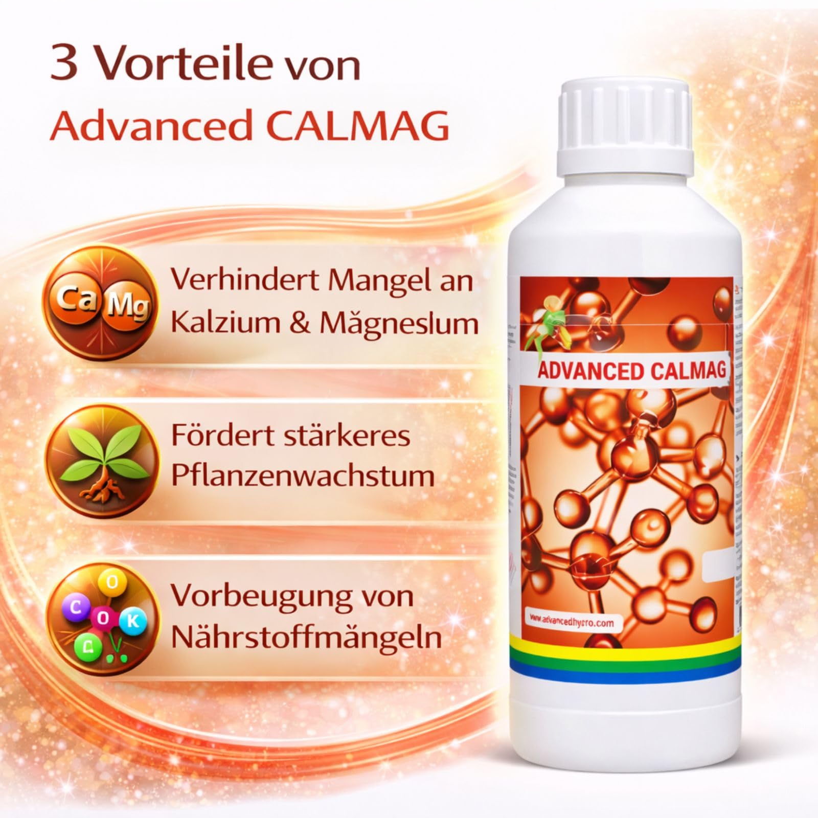 Weedness Advanced Hydroponics CALMAG 5 Liter - Blütephase Grow Anbau Indoor Dünger Bio Tomaten Gurken Flüssigdünger Organischer
