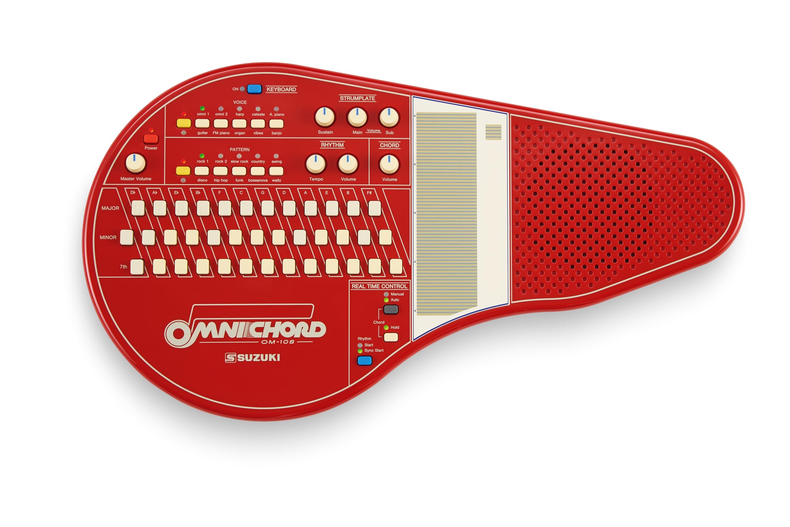 Amazon.com: Suzuki OM-108 Omnichord, Red Limited Edition : Musical