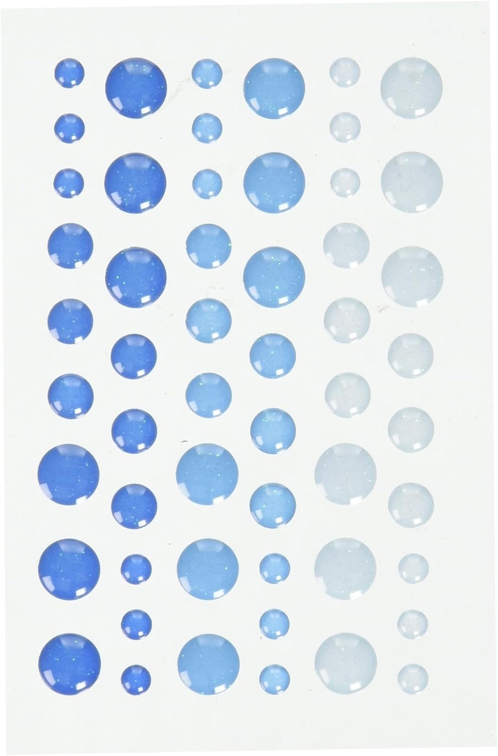 Doodlebug Sprinkles Adhesive Glitter Enamel Embellishments, Blue Jean