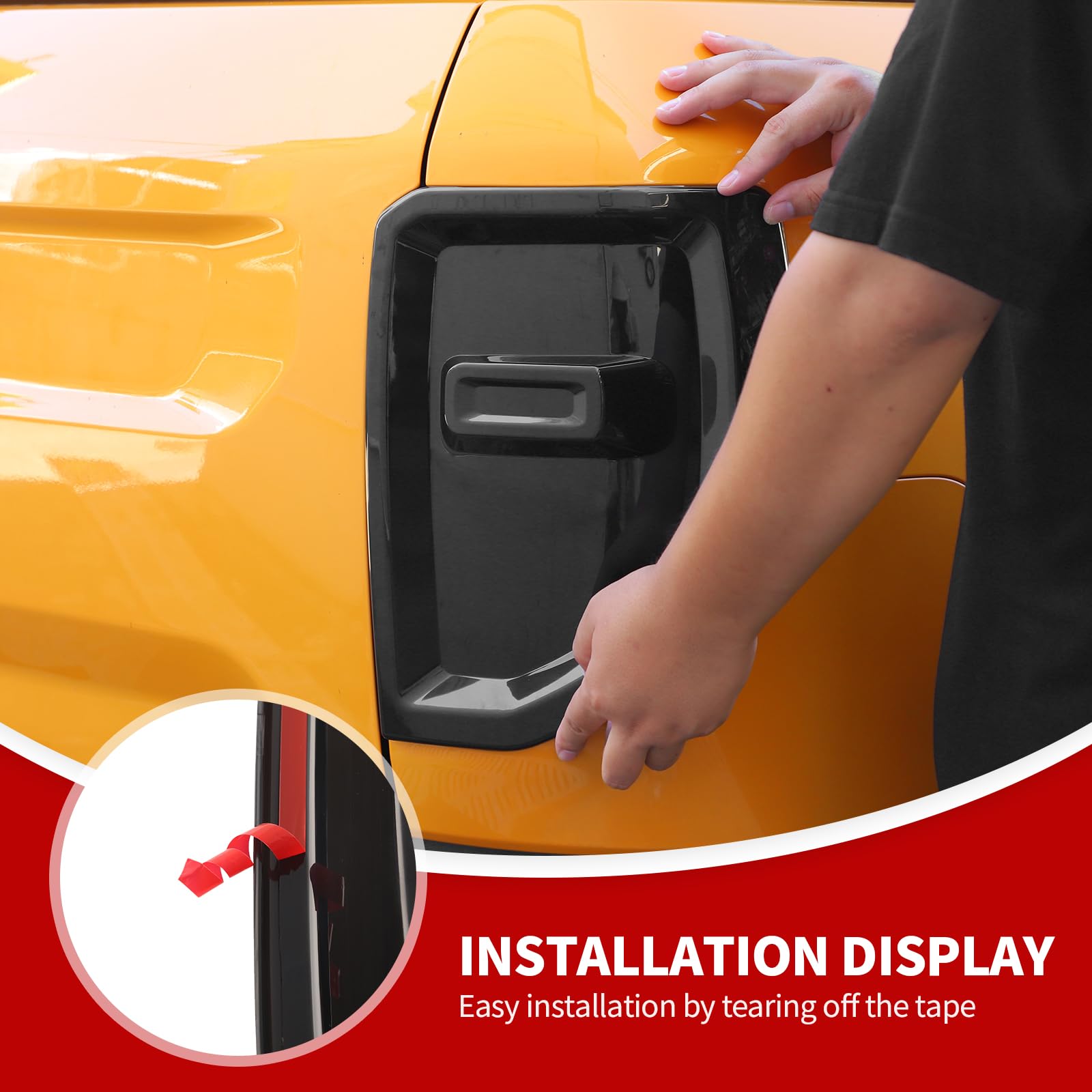 Smoked Tail Light Covers For Bronco 2021+ 2/4 Doors Taillight