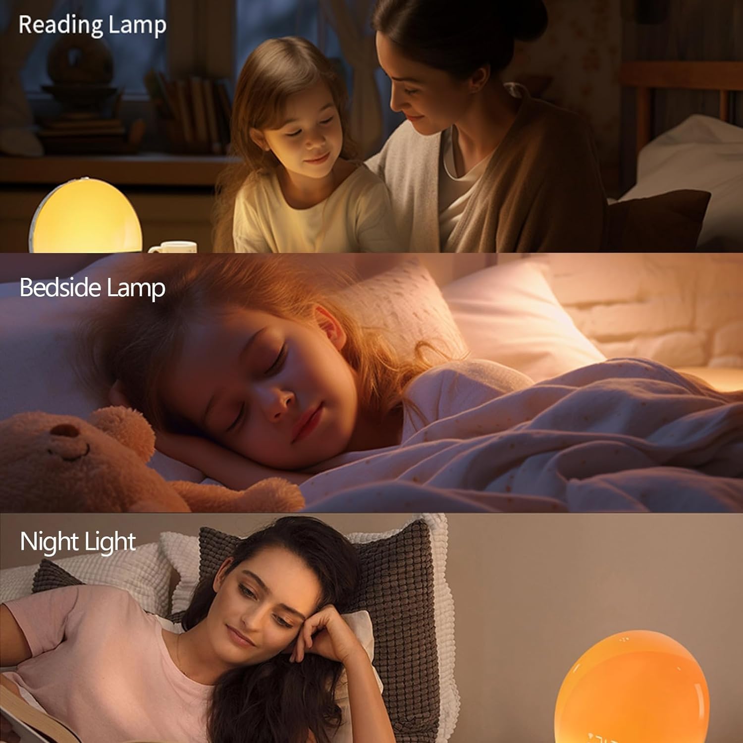 KABB Sveglia Leggera All'Alba, Luce Notturna Della Macchina del Suono del Suono, Sveglia Intelligente con Simulazione Dell'alba, Suono del Rumore Bianco Dell'Assistente al Sonno, Doppio Allarme