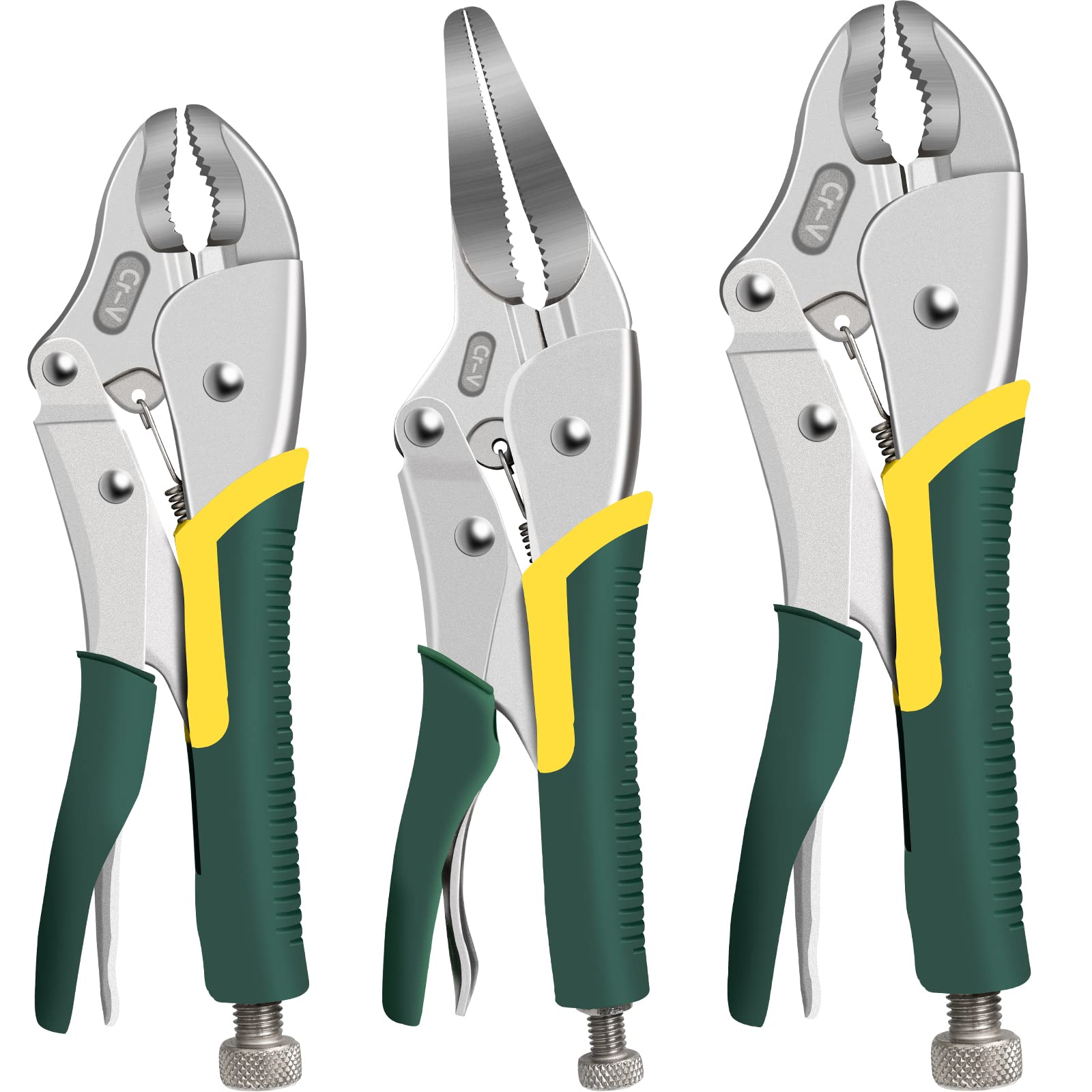 Buy AIRAJ Locking Pliers Set, with Soft Grip Handles, CRV Steel Anti