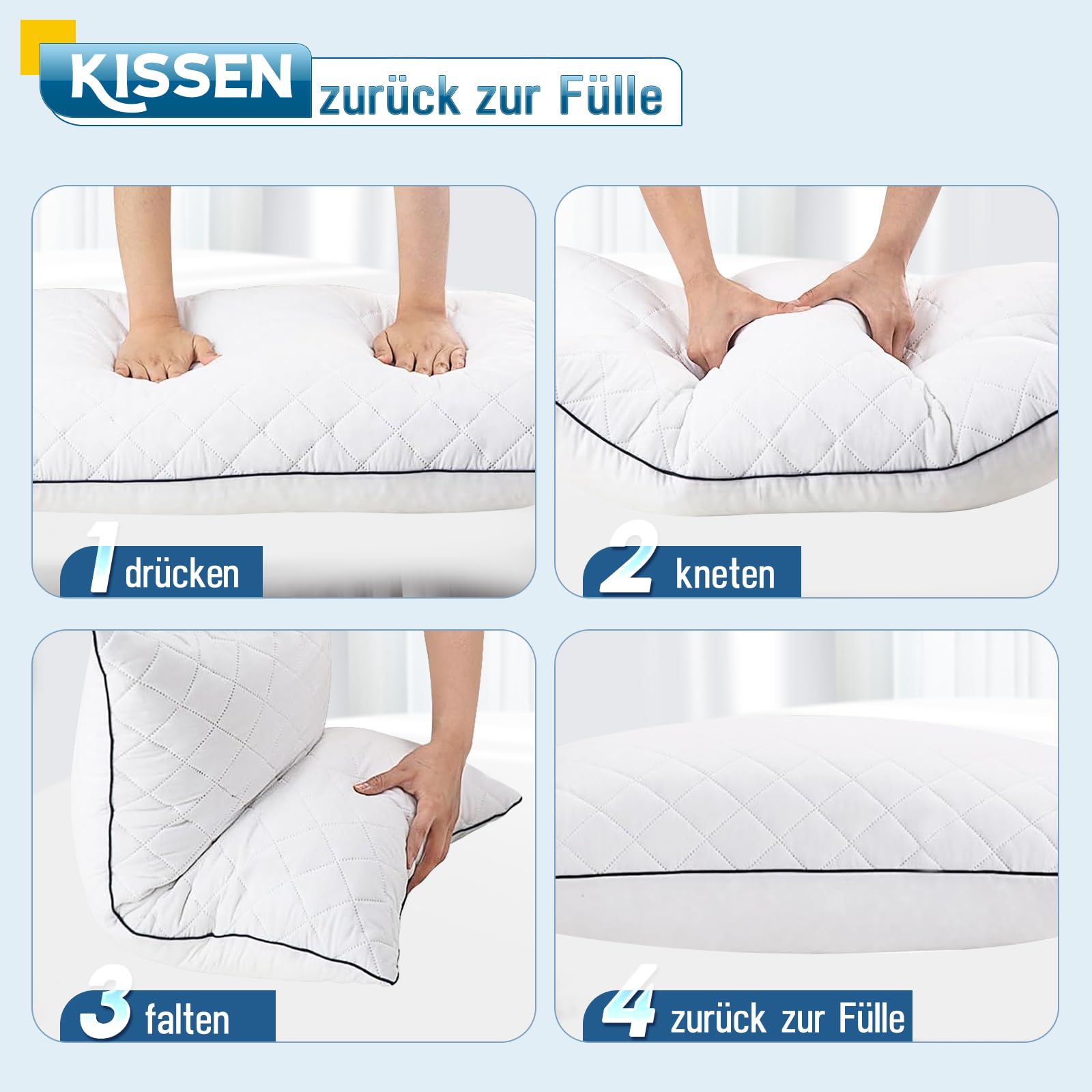 Body Pillow for Adults, Full Body Pilllow for Sleeping, Bolster Side Sleeper Pillow with Cover (Weiß-Memory Foam, 160 x 50 cm)