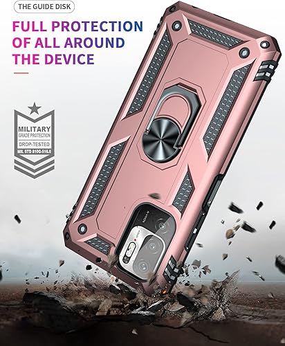 Miniatura 7 de Funda para teléfono Redmi Note 10 5G para Xiaomi Poco M3 Pro 5G funda para teléfono móvil con soporte de anillo magnético resistente a prueba de
