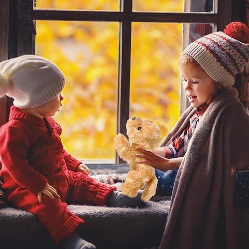 Miniatura 6 de Juego de 6 almohadas de felpa suave para perros de 8 pulgadas, juego de almohada de felpa suave para niños y niñas, temática de perro, recuerdo de