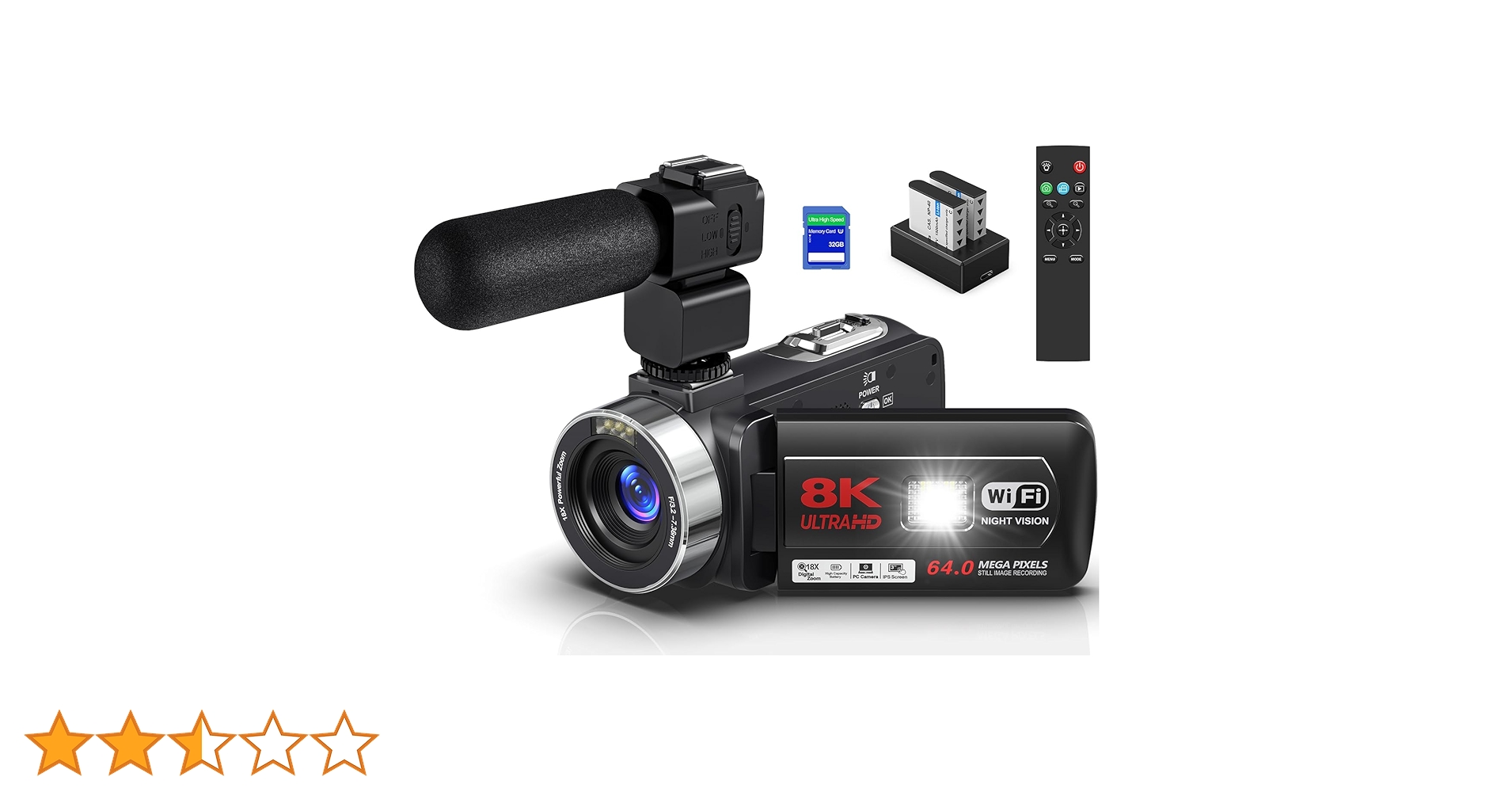 Amazon | ビデオカメラ 8K YouTubeカメラ6400万画素WIFI機能 vlogging Amazon | ビデオカメラ 8K YouTubeカメラ6400万画素WIFI機能 vlogging