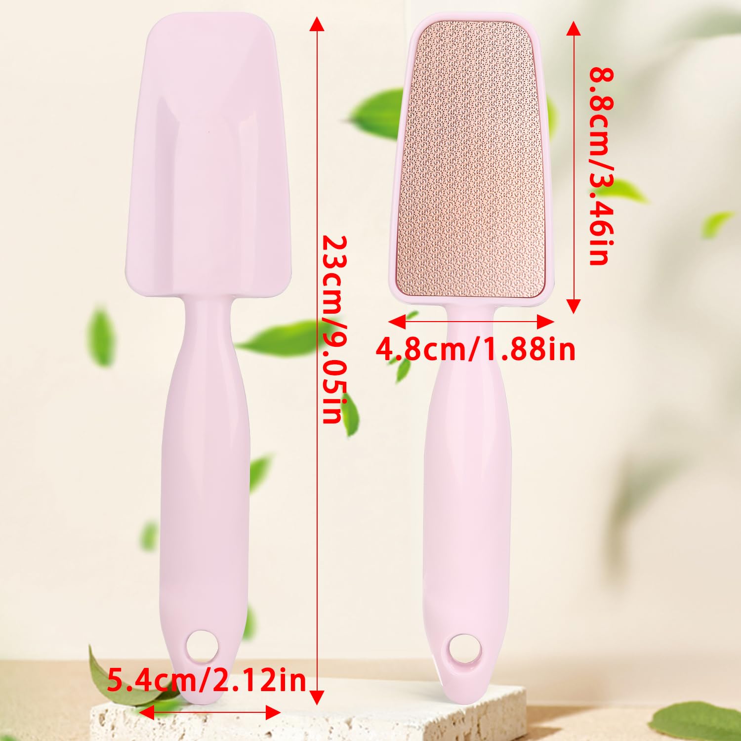 OWill Foot Rasp, Nano-Glass Foot File, Hard Skin Remover, Pedicure Tool, Pink - Image 2