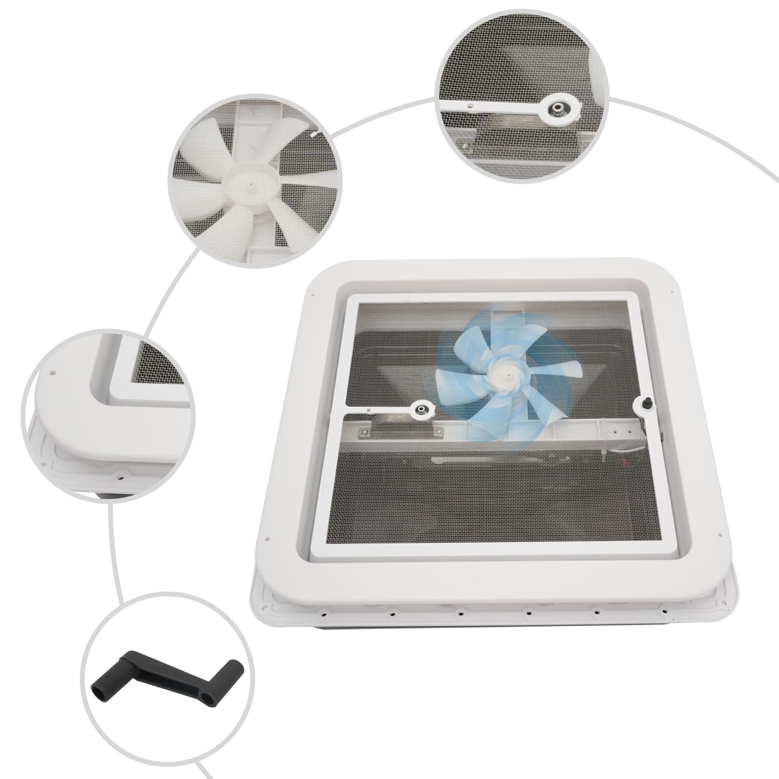 CWU Housse De Toit Pour Camping-car Et Caravane Demi-housse De