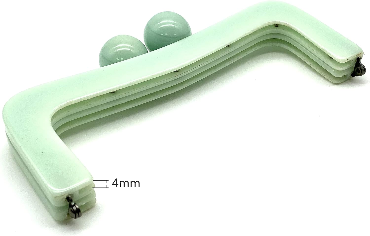 Acrylic resin glue on Kiss Clasp Lock coin purse pouch Bag Clutch Frame for purse bag making 8" X 3" / 20.5cm x 7.5cm M153