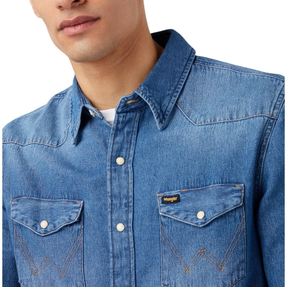 Wrangler - Hemd Herren - Regular Fit - 27Mw - Dunkel Stone
