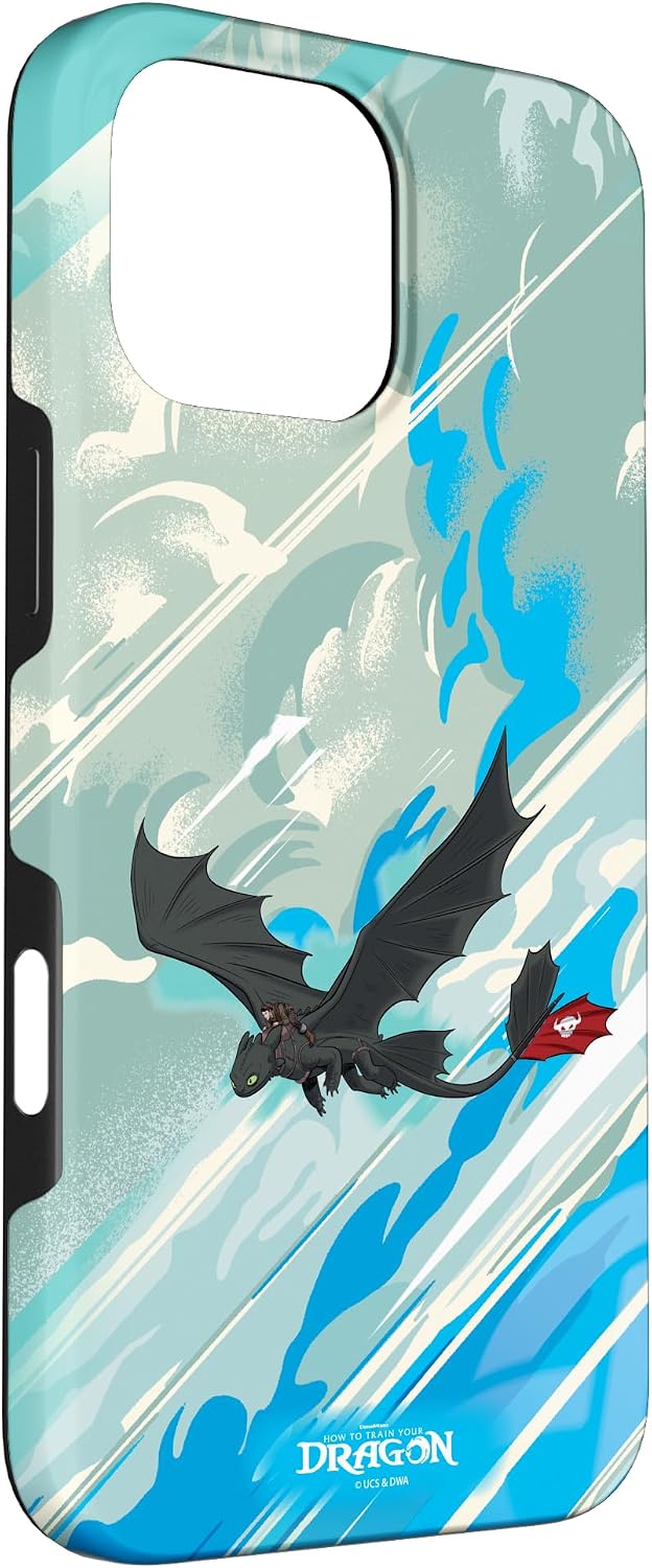 DreamWorks Dragons Hiccup and Toothless Conquer The Skies Case for iPhone 16 Pro Max