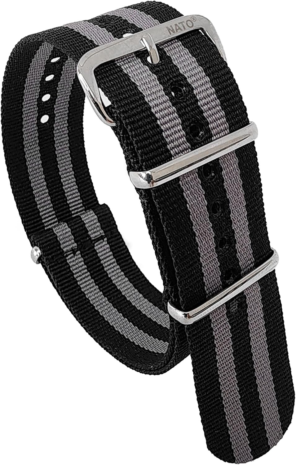 NATO® Premium Classic Nylon Watch Strap Military Ballistic Watch Band 16mm 18mm 20mm 22mm 24mm Stainless Steel Hardware