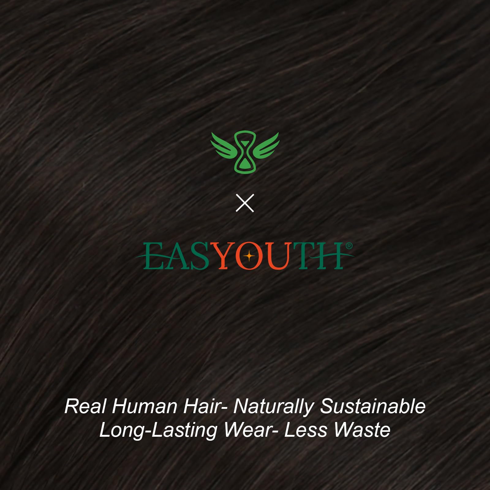 Easyouth U Tip Hair Extensions Brown Keratin Tip Hair Extensions Real Human Hair Darkest Brown Keratin Hair Extension Human Hair with Natural Texture 18Inch 50G 1G/S — view 8