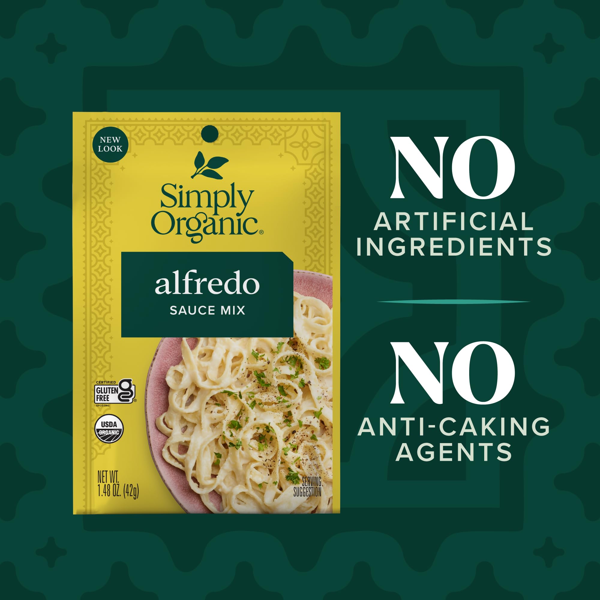 Simply Organic Alfredo Sauce Mix, Certified Organic, Kosher, Mixes Italian | 1.48 Ounce (Pack of 1) thumbnail 6