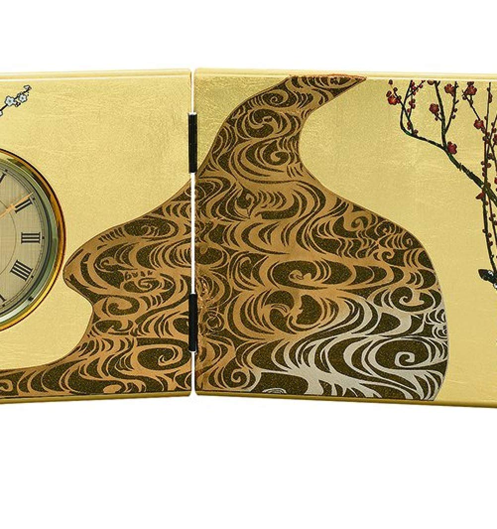 Amazon.co.jp: 山中漆器 屏風時計 光琳梅（大）MIYABI 日本の伝統美