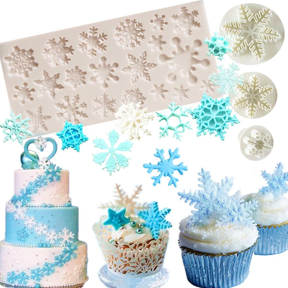 Christmas Snowflake Fondant Cutters