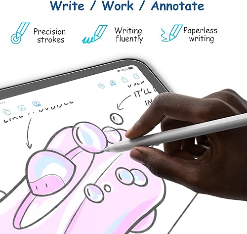 Miniatura 2 de XIRON Paquete de 2 protectores de pantalla de papel para iPad de 9ª/8ª/7ª generación (10.2 pulgadas, 2021/2020/2019), película PET mate para iPad