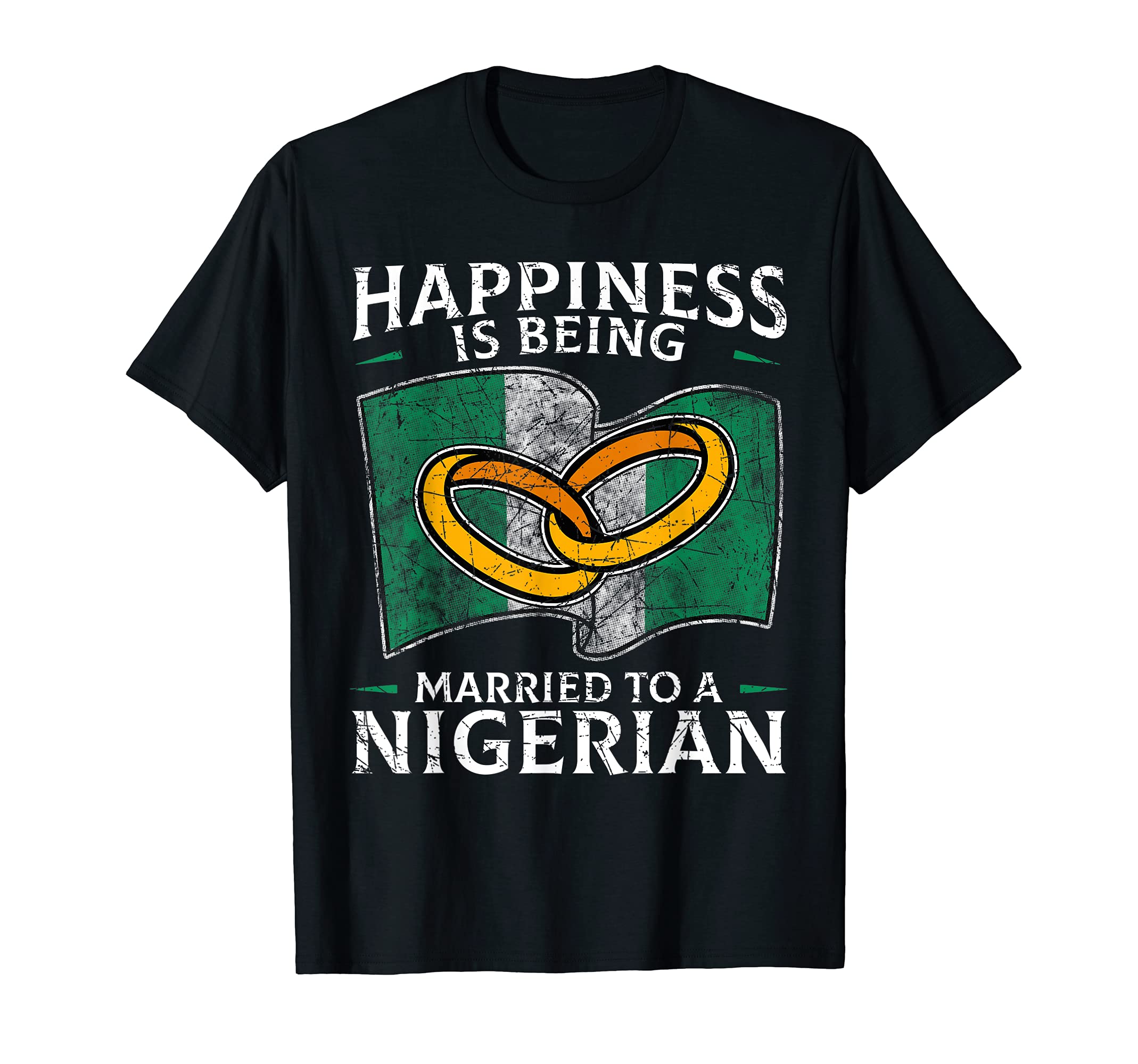 Nigerian Wedding Nigeria Marriage Root Flag Married T-Shirt