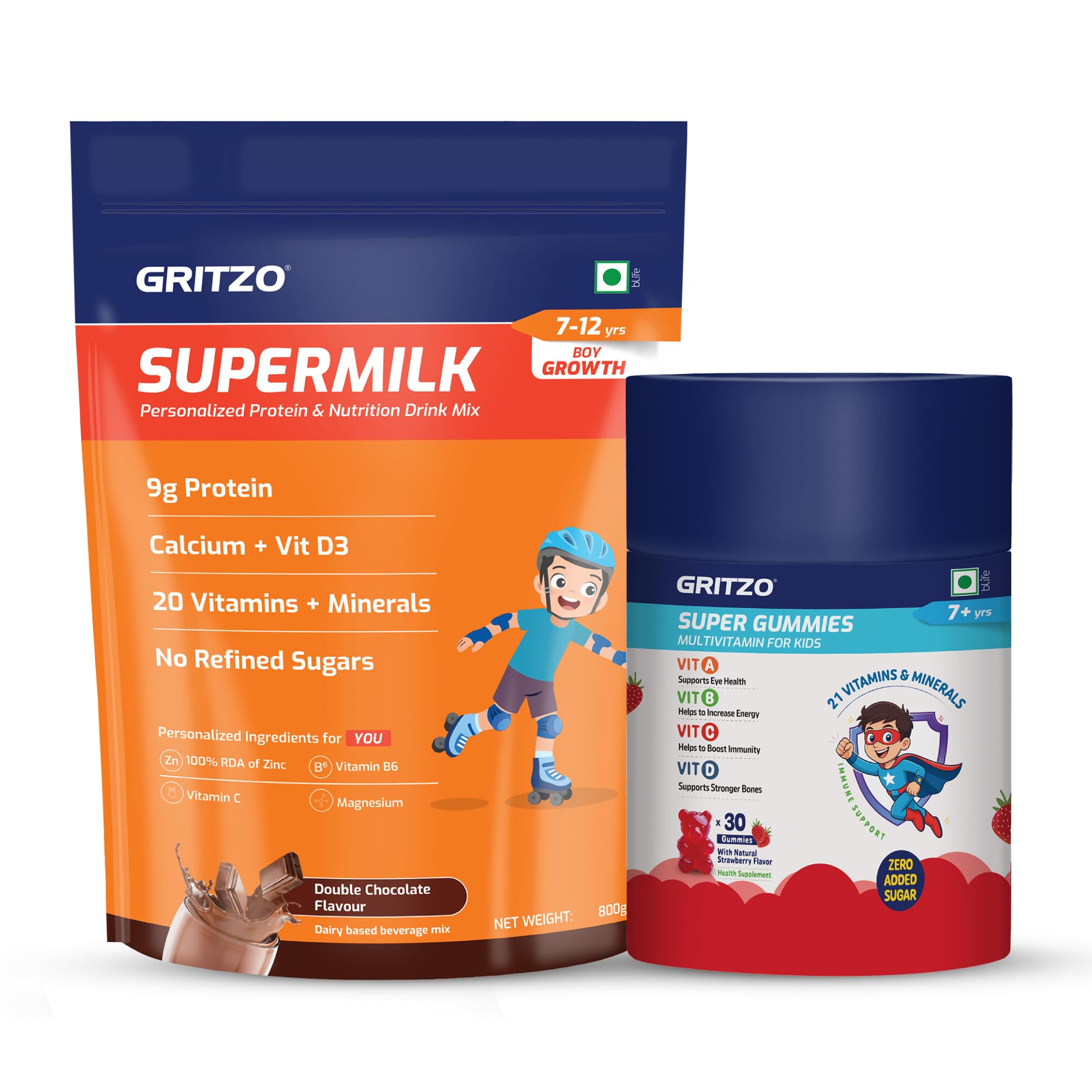 Gritzo SuperMilk Growth (7-12y Boy), Double Chocolate, 400g — Amazon image 22