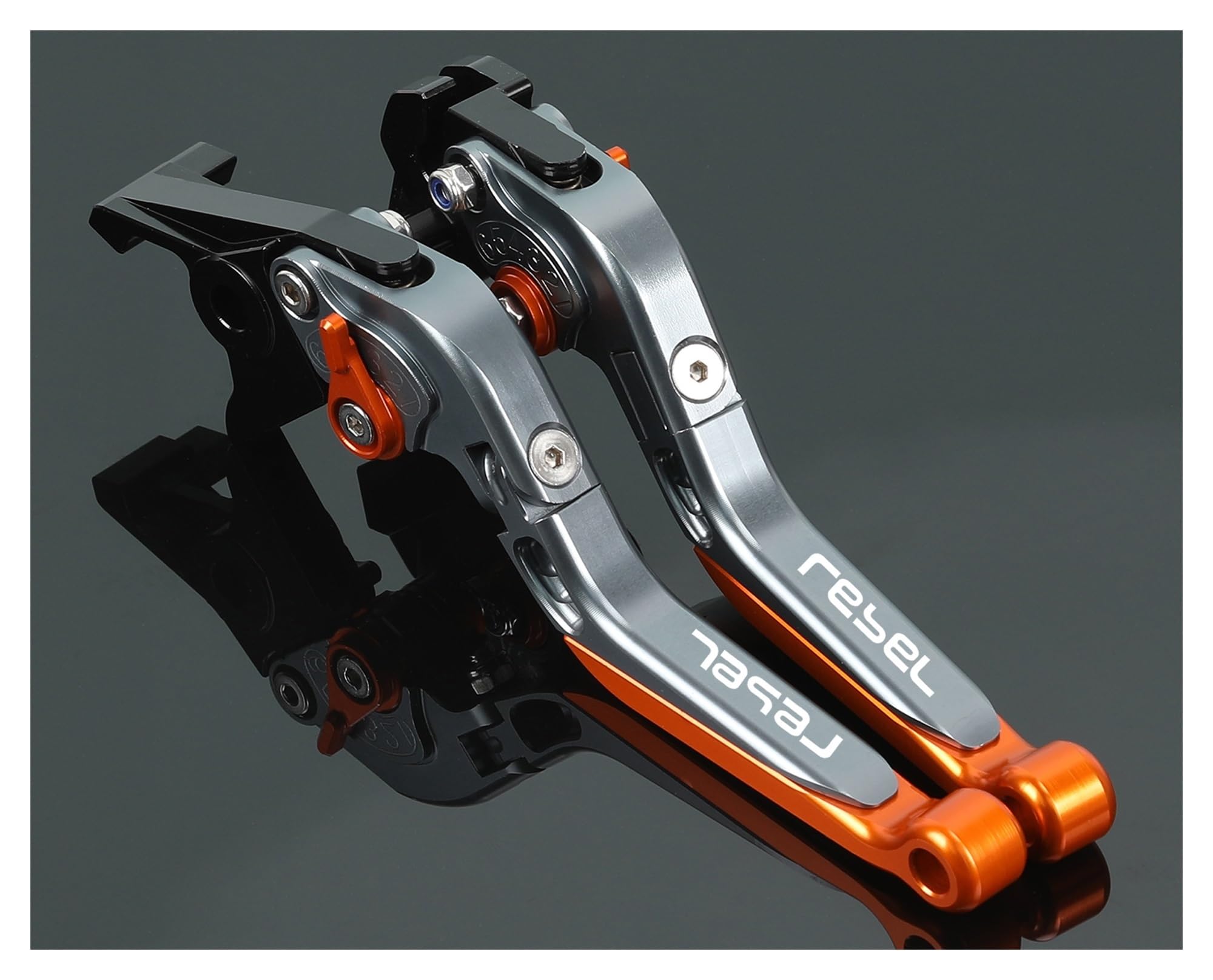 Lijiurger Gray-Orange Motorcycle Clutch Lever For Cm/Cmx For Rebel 300/500 Cmx500 Cm500 2016-2024 Motor Brake Lever Clutch Set Adjustable Folding Handle Guard Levers
