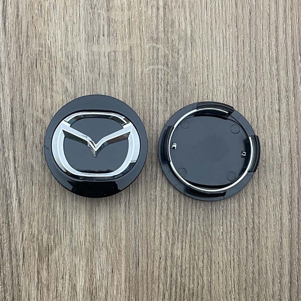 4 Autocollants Cache-moyeu Pour Mazda CX-30 (2019-2024) - Diamètre 50mm - Protection Jante, Boulons - Accessoire Esthétique