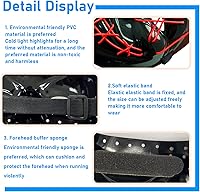 Vista 4 de Depointer Life Paquete de 2 máscaras de miedo de Halloween para cosplay, máscara de disfraz LED con alambre EL iluminado, fiesta de Halloween