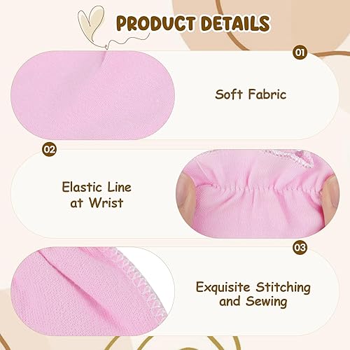 Miniatura 3 de Guantes de algodón para recién nacido, guantes de algodón para niños y niñas