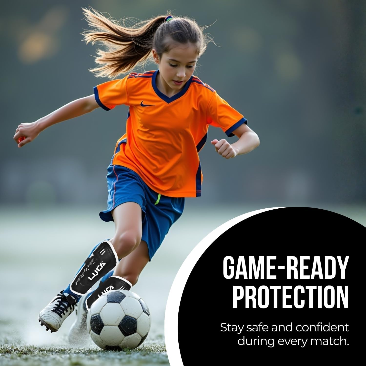 LUCA Soccer Shin Guards – Lightweight Protective Shinguards for Youth & Adults, Training & Match Play Boys, Girls, Men & Women - Image 8