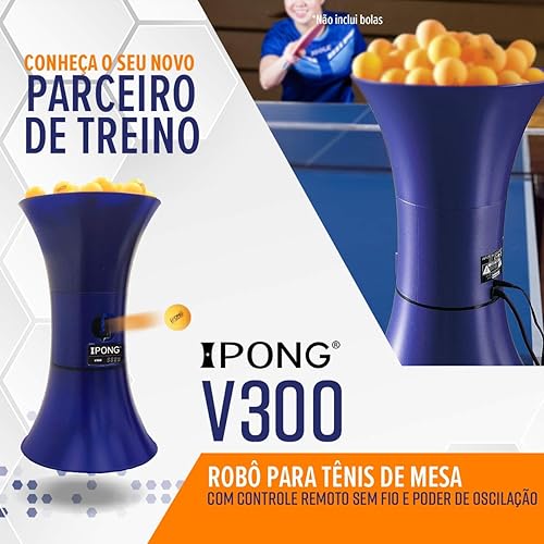 Miniatura 4 de Robot de Entrenamiento de Tenis de Mesa iPong V300 - Sirve Automáticamente Pelotas de Ping Pong de 40mm de Regulación - Juega Solo sin Modo de