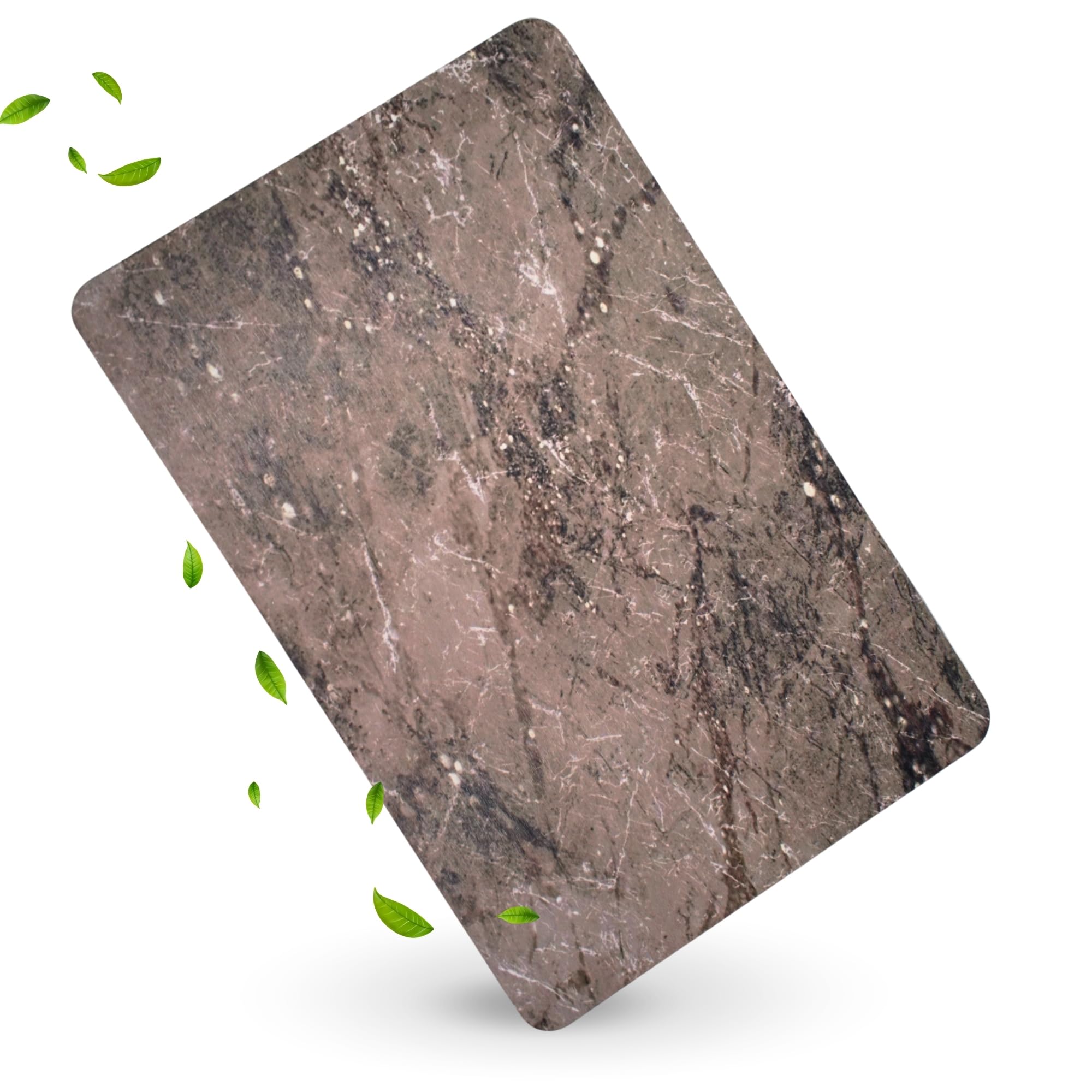 Pure 4Home Alfombra Diatomita Baño 60x40 – Secado Rápido, Antideslizante y Antibacteriana – Alfombrilla Piedra Diatomita Super Absorbente – Alfombrilla Diatomita - Stone Bath Mat (Grey Waves) — view 16