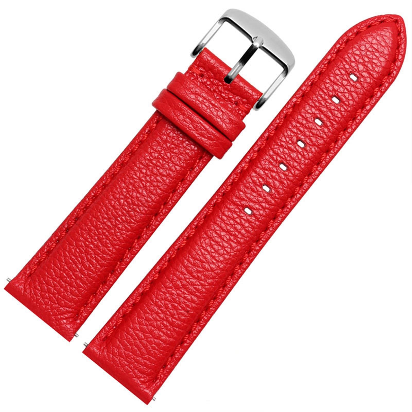CZKE Pasek do zegarka Ticwatch 2 paski do zegarków 20 mm szybko zwalniane szpilki (kolor: czerwony, rozmiar: 20 mm)