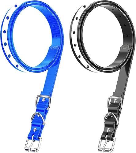 Correa de collar de perro para la mayoría de receptores de collar de choque de entrenamiento electrónico, ajustable, duradera, impermeable, sin