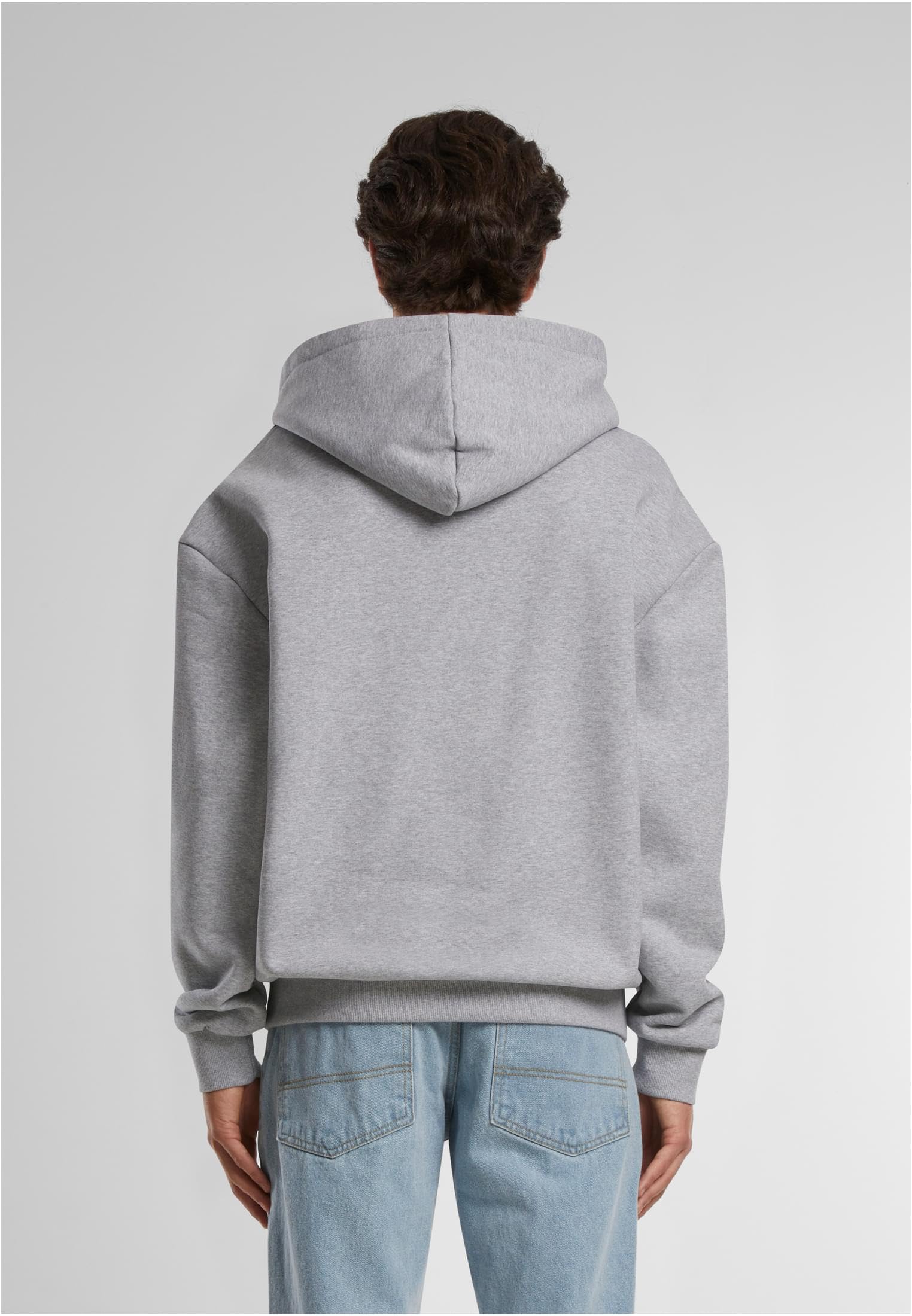 Urban Classics M?ska bluza z kapturem, bardzo ci??ka, oversize, lu?na bluza z kapturem dla m??czyzn, oversized fit, Heathergrey, M