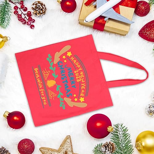 Miniatura 2 de FunisFun Paquete de 10 bolsas de lona en blanco, bolsa de compras a granel para manualidades con una hoja de teflón PTFE DIY bolsa de comestibles