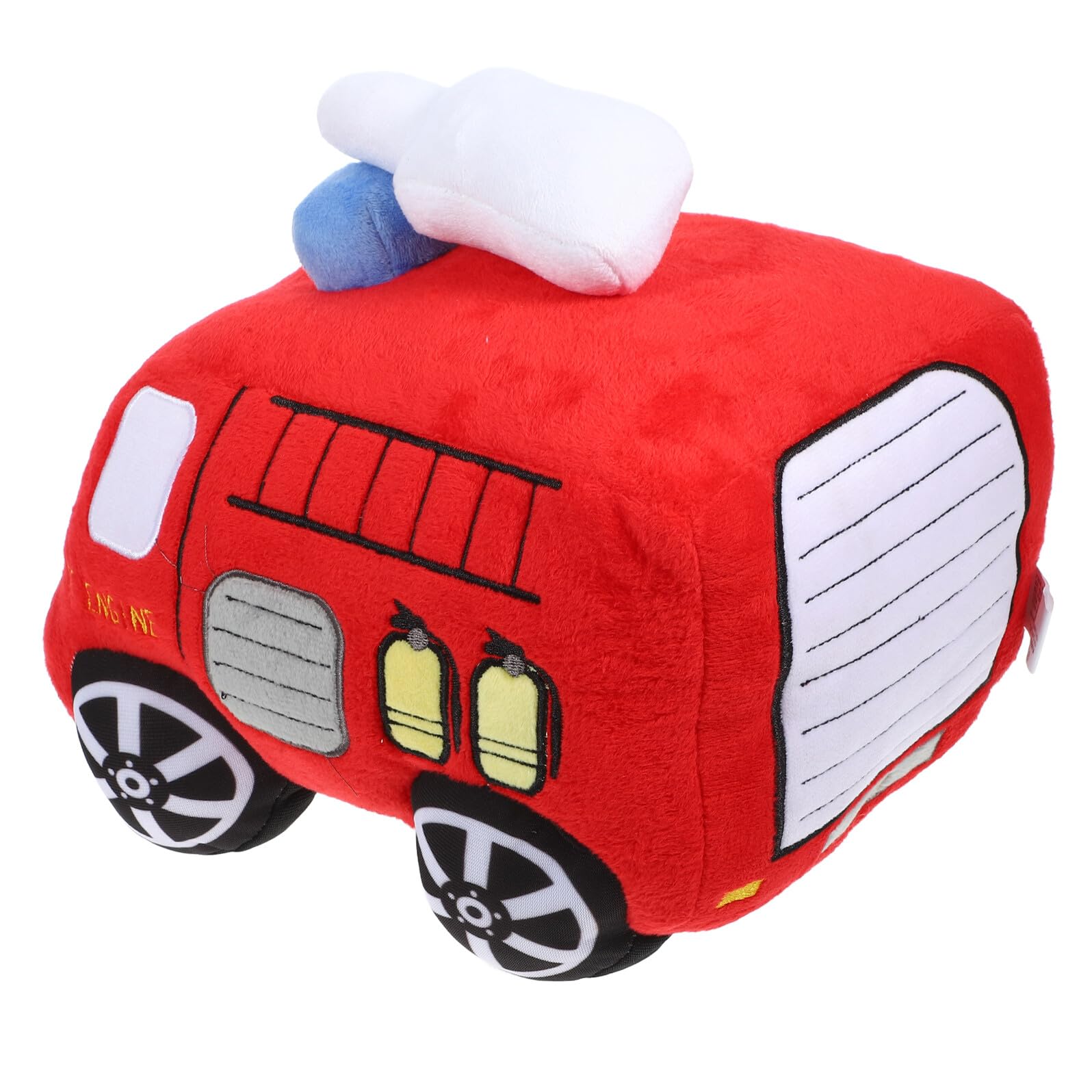 Cojín de Peluche Camión de Bomberos Rojo de Felpa PP Algodón