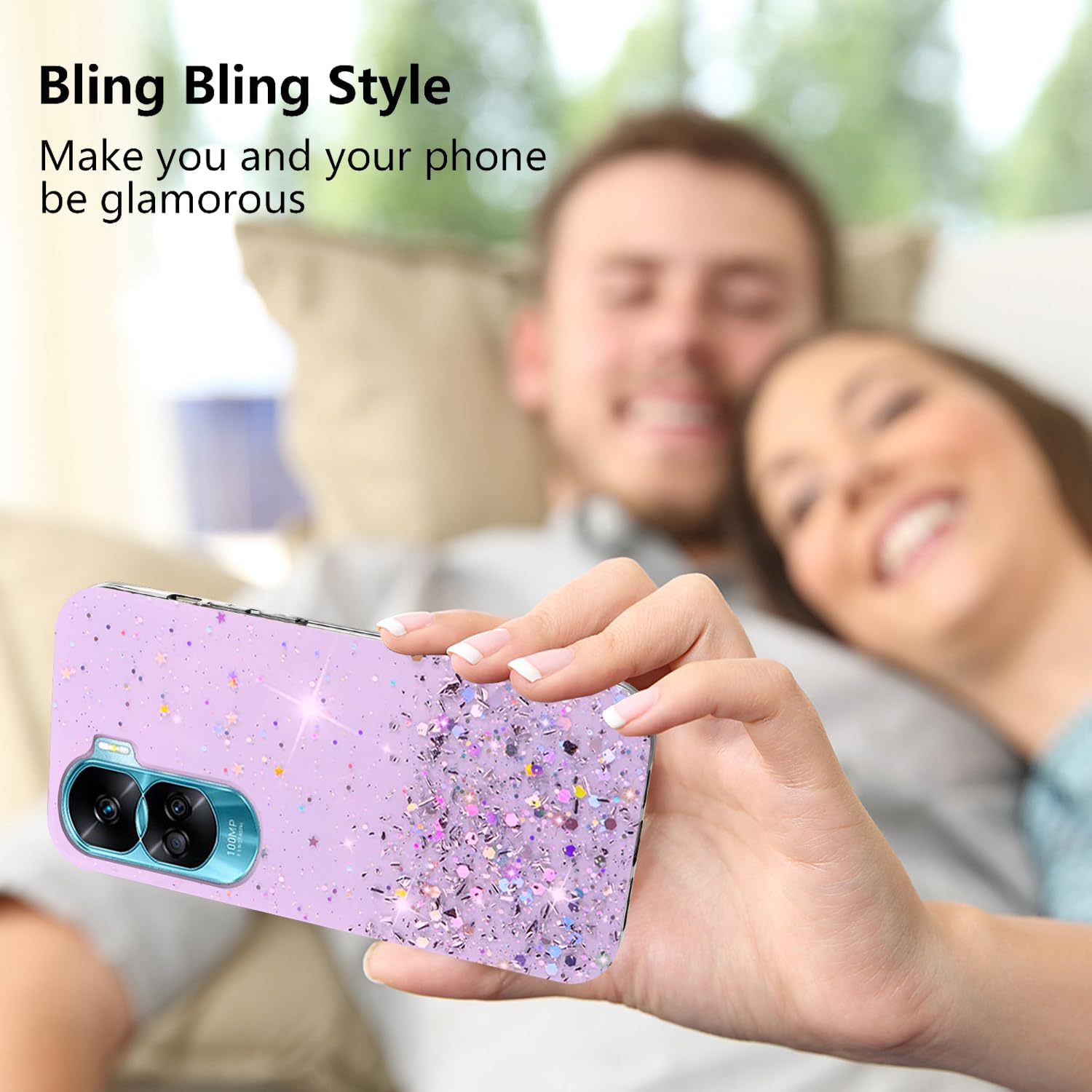 Oureidoo Coque Honor 90 Lite, avec 3 Verre trempé Protection écran