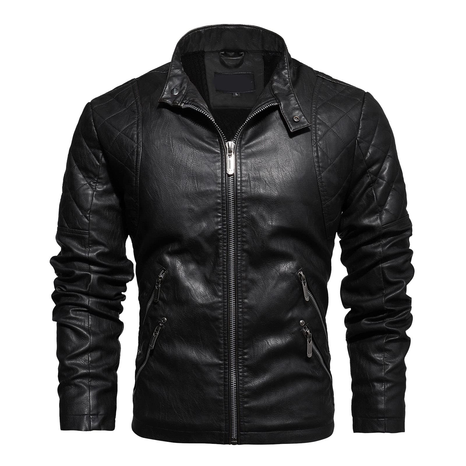 Giacca in Pelle Uomo Biker Regular Fit Vintage Giacca in Pelle Giubbotto Invernale Motociclista Marrone Leggera Giacca Invernale Aviatore Bomber Giacca Moto Elegante 4 Stagioni Giubbino Giubbotto Moto