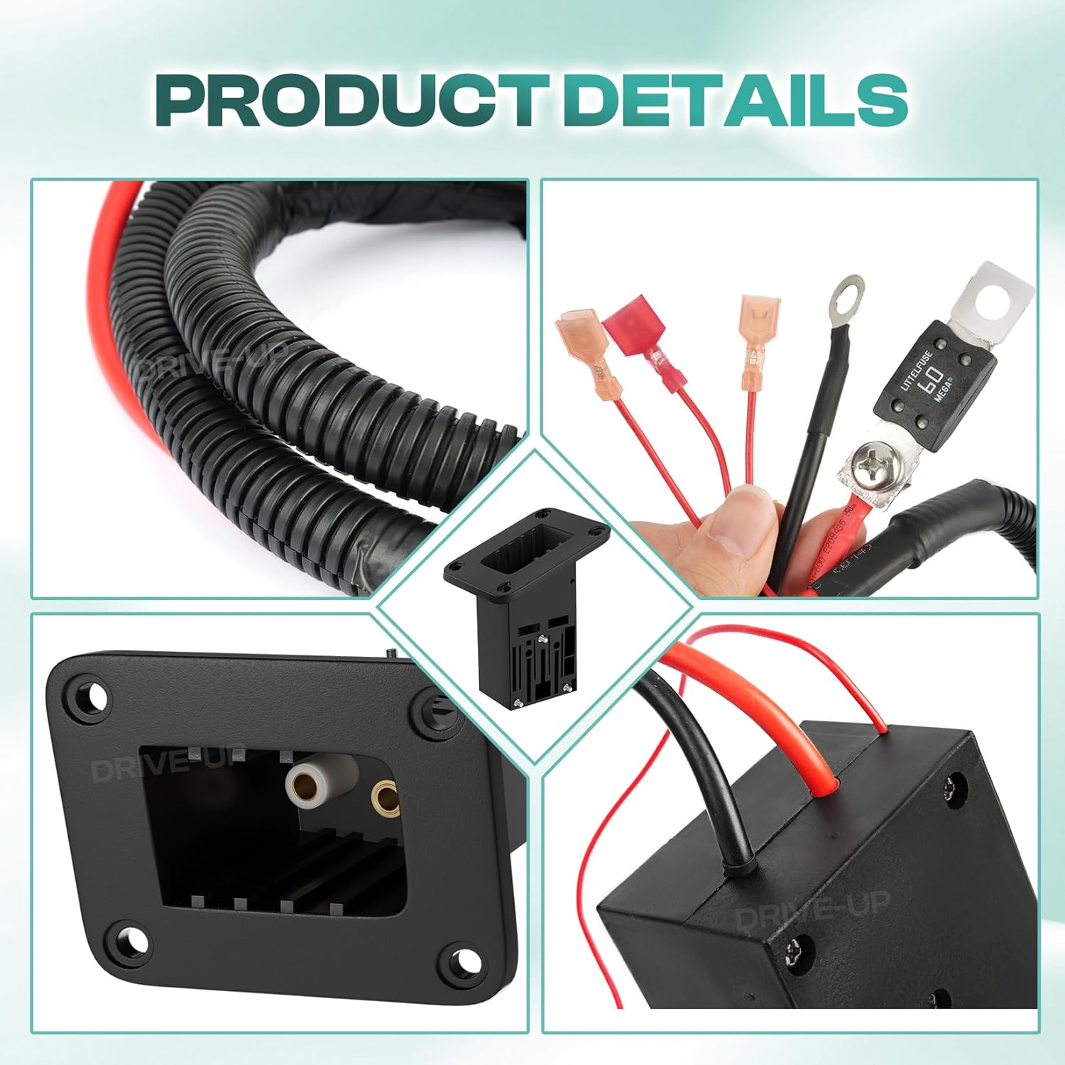 DRIVE UP 36V Powerwise Charger Receptacle for EZGO TXT Medalist Electric Golf Carts, EZGO TXT Charger Receptacle, 73063-G01, 73149G01