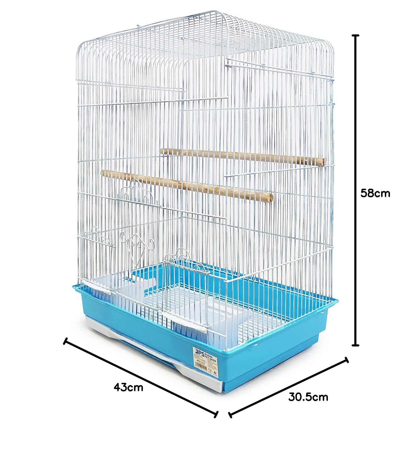 BPS Jaula para Pájaro para Pajarera Periquito Canarios con Comedero Bebedero Saltado para Descanso Color al Azar BPS-1211