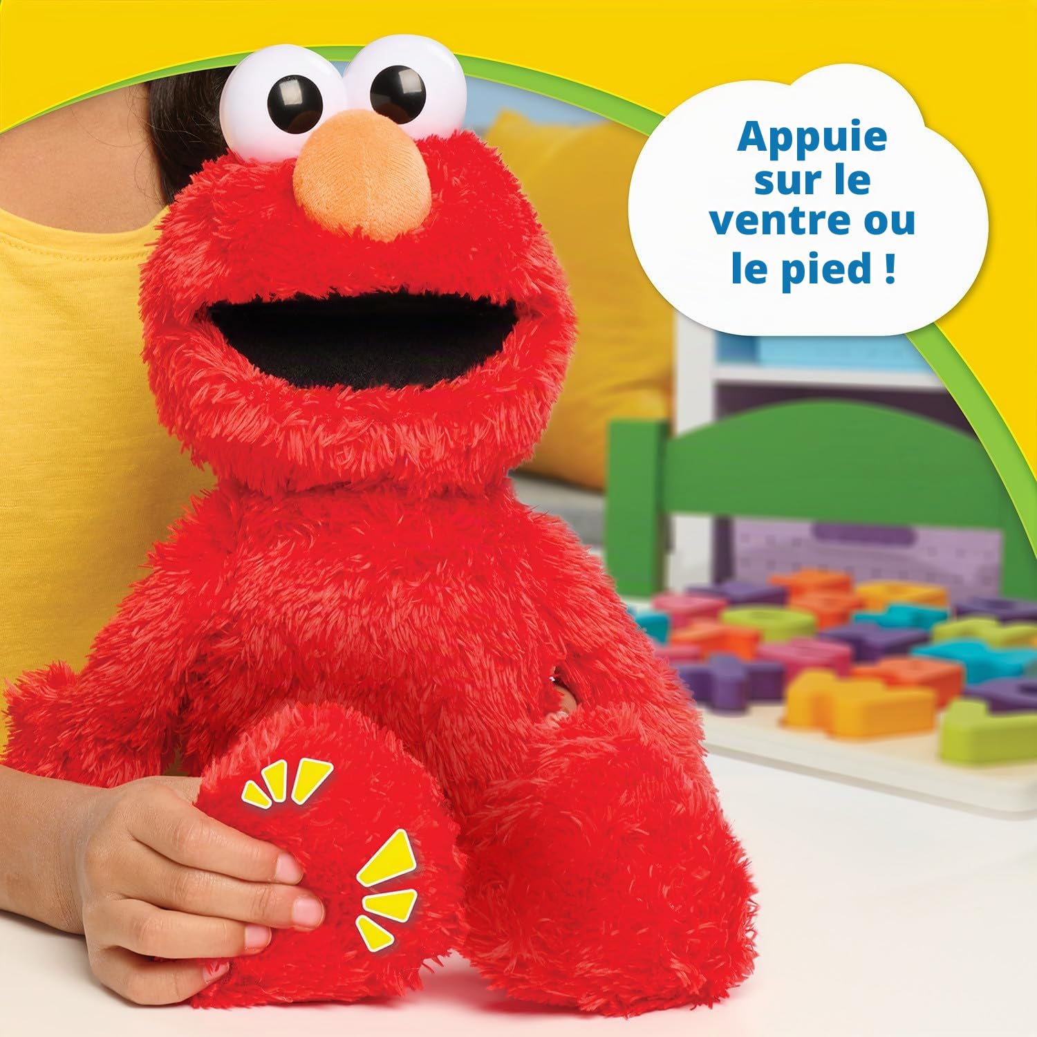 Just Play Peluche Elmo de Sesame Street de 34,3 cm de Haut, Peluche sonore et animée, Peluches Rouges, Jouets pour Enfants de 18 Mois et Plus, 37.47