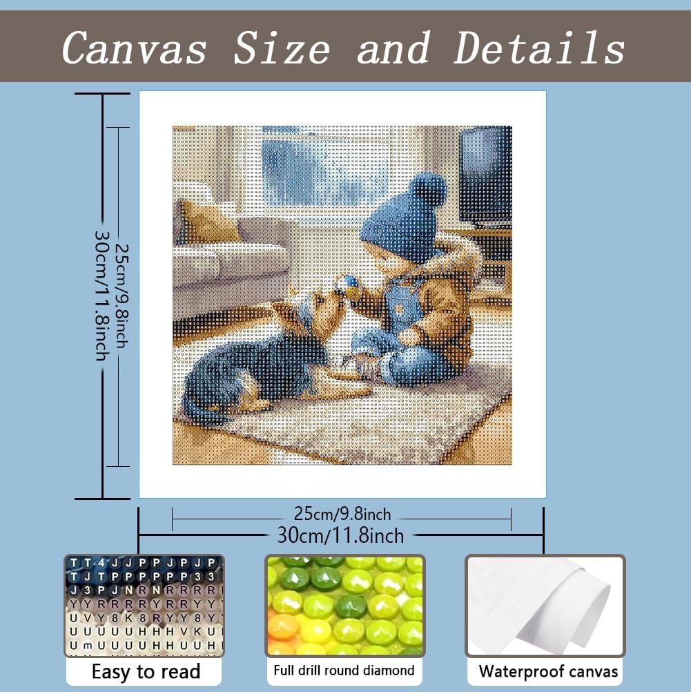 AMORARS Diamond Art Kits for Adults Dog Diamond Painting Kit image 5