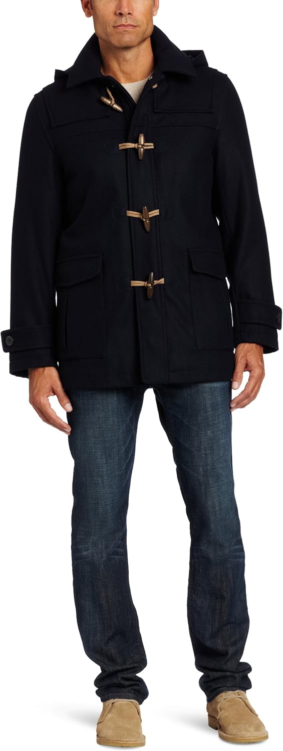 Nautica Men's Wool Blend Peacoat – Double-Breasted Winter Coat, Regular, Big & Tall Sizes