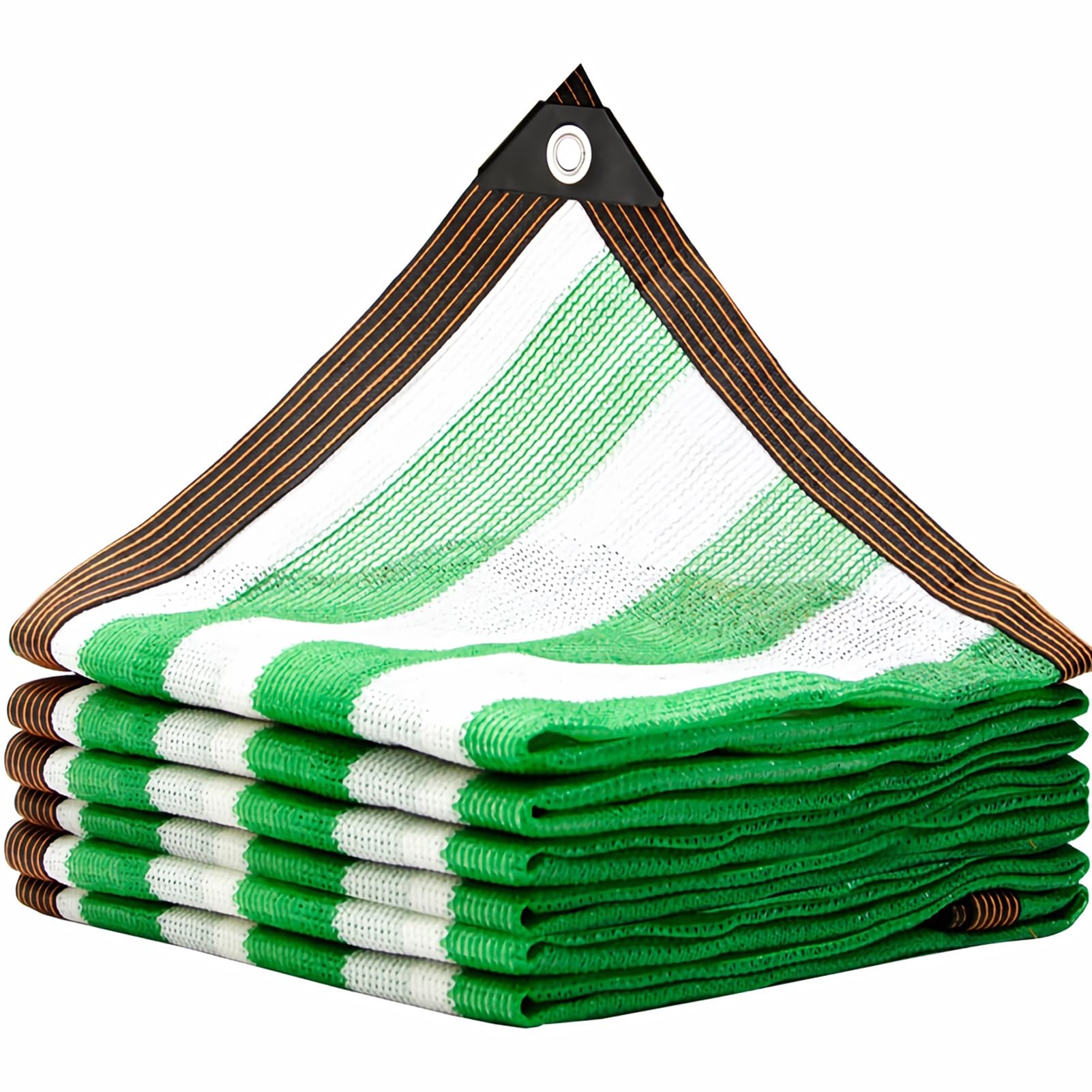 ZHJSHOU Shade Garden Netting Sunblock Shade Cloth,90% Garden Greenhouse Shading Pergola Shade Cover with Grommets and Rope, for Balcony Carports Patios Kennel Pond(Green white,4x5m) â image 1