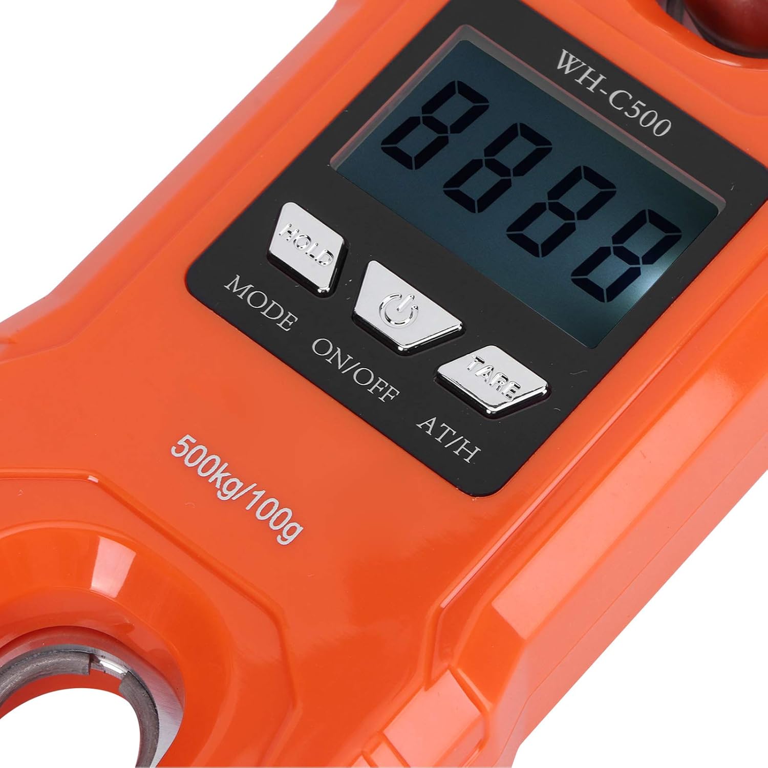 Mini Portable Led Digital Scale, Digital Scale Crane Scale, Electronic Scale Weighing Equipment, Put in Pocket or Handbag, Easy to Carry (Orange)