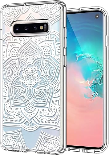 Miniatura 8 de ICEDIO Funda para Galaxy S10+ Plus, funda de TPU transparente con diseños de moda para niñas y mujeres, funda protectora de ajuste delgado para