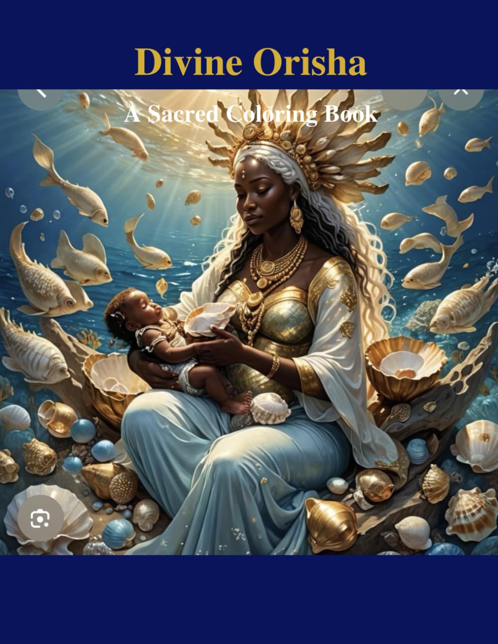 Divine Orisha: A Sacred Coloring Book for Healing & Transformation: A Spiritual Journey Through the Orishas for Mindfulness, Coloring & Inner Peace.